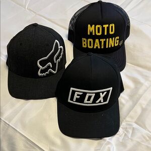 Fox Black and Yellow Hat Trio